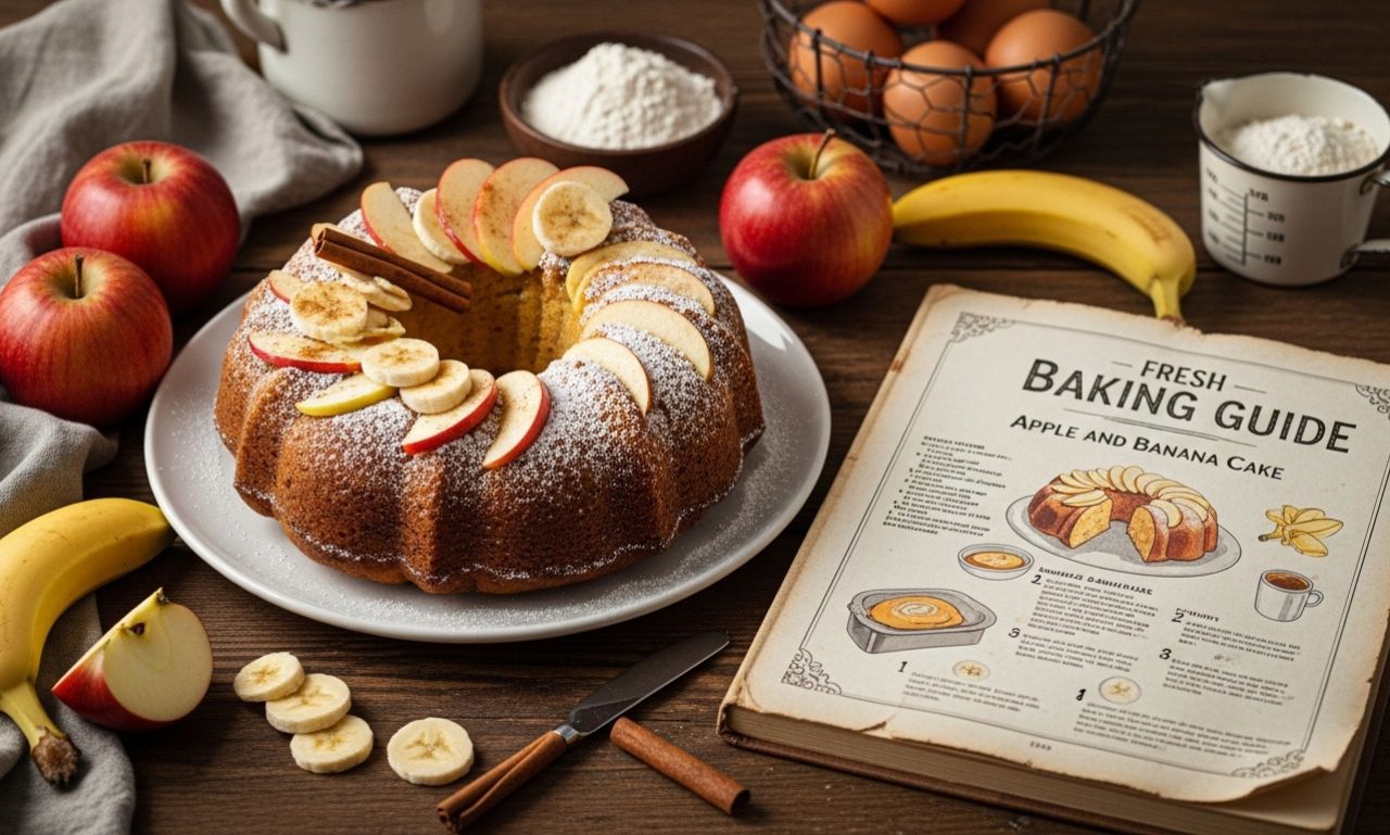 apple and banana cake