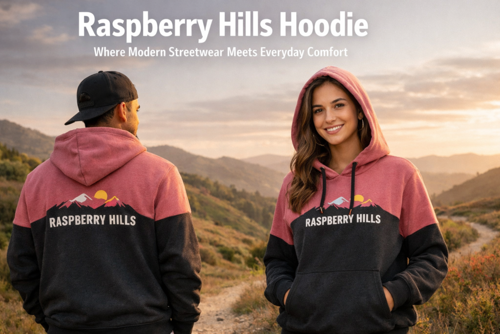 Raspberry Hills Hoodie – Where Modern Streetwear Meets Everyday Comfort