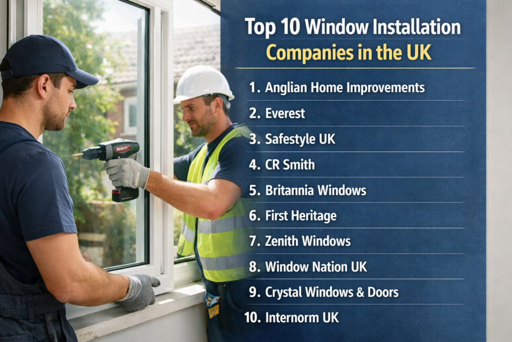 Top 10 Window Installation Companies in the UK