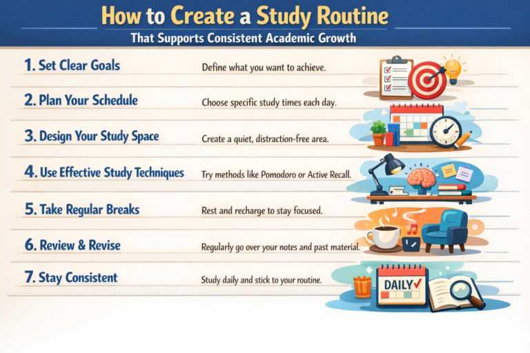 How to Create a Study Routine That Supports Consistent Academic Growth?