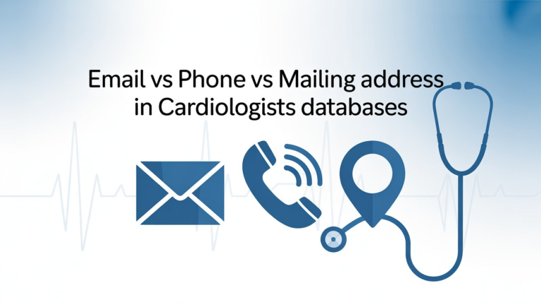 Email vs Phone vs Mailing Address in Cardiologists Databases