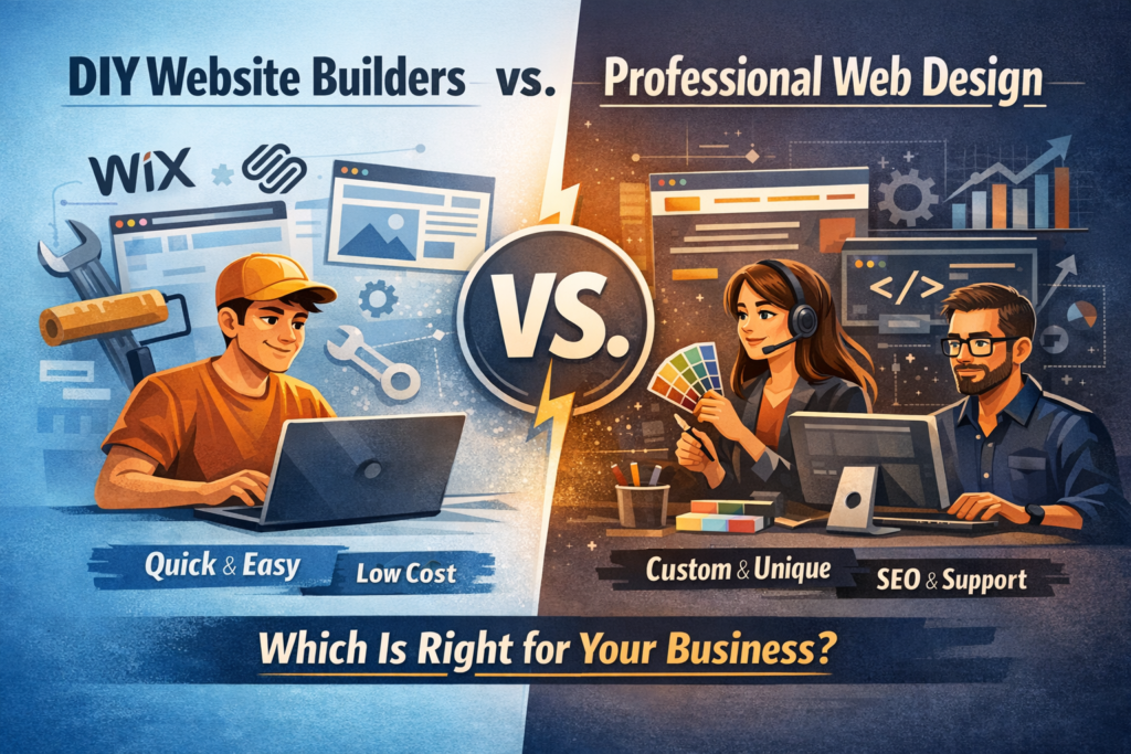 DIY Website Builders vs. Professional Web Design: Making the Right Choice for Your Business