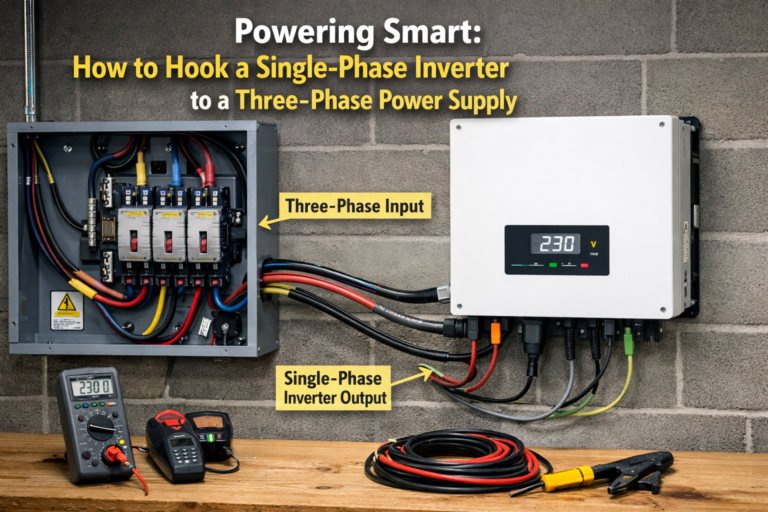 Powering Smart: How to Hook a Single-Phase inverter to a Three-Phase power Supply
