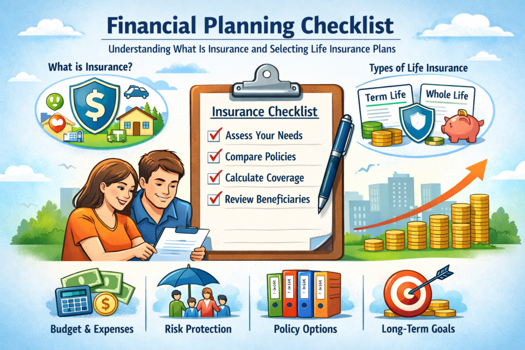 Financial Planning Checklist for Understanding What Is Insurance and Selecting Life Insurance Plans