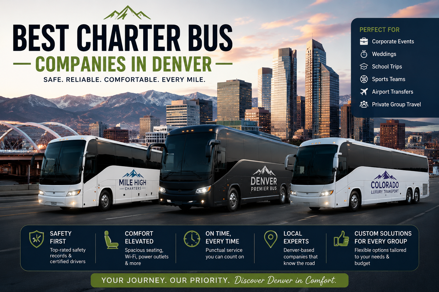 Best Charter Bus Companies in Denver